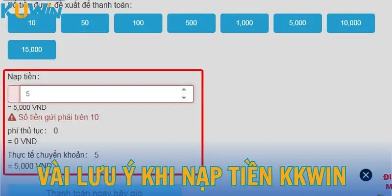Tổng hợp các lưu ý để nạp vốn hiệu quả